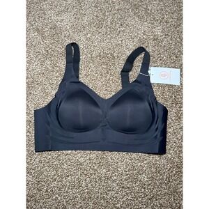 Lush‎ Fitting Comfortable Black Wireless Comfort Bra Bralette Womens 3XL